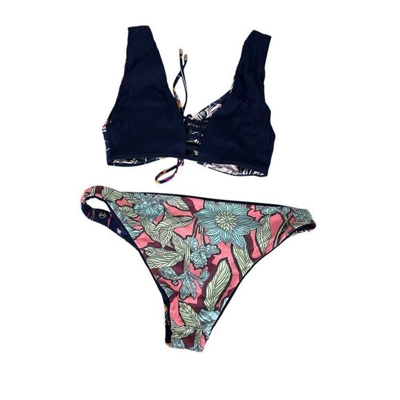 Maaji Reversible Bikini size Blue Large - Picture 4 of 11